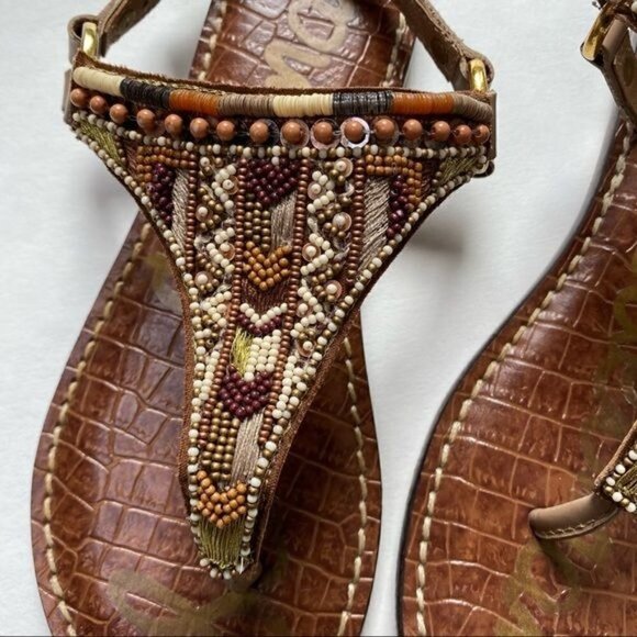 Sam Edelman Greta Beaded Sandals 5.5 - Picture 3 of 9